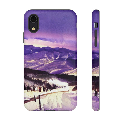 Vail Colorado at Christmas - Impact Resistant Phone Case iPhone XR Matte